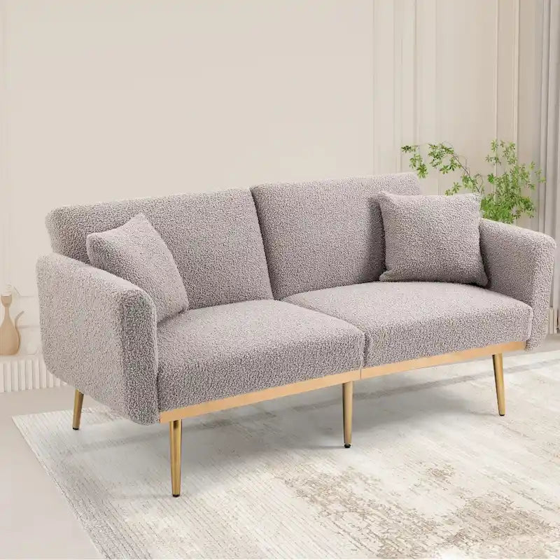 Sillón sin brazos seccional modular de lino