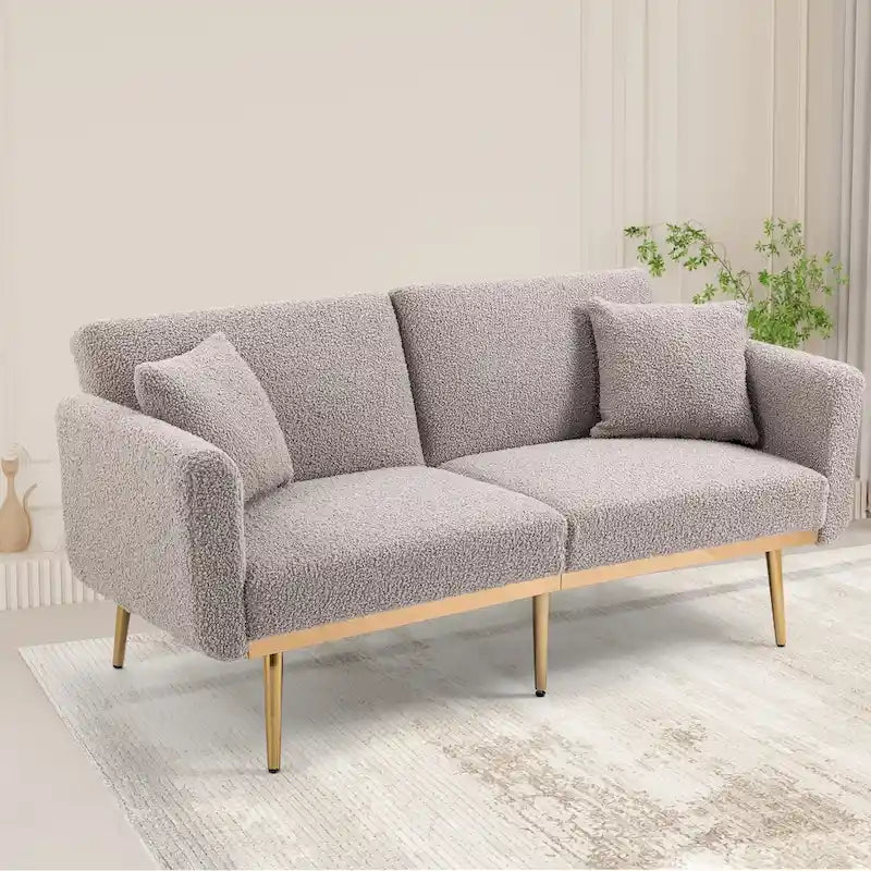 Sillón sin brazos seccional modular de lino