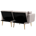 Sillón sin brazos seccional modular de lino