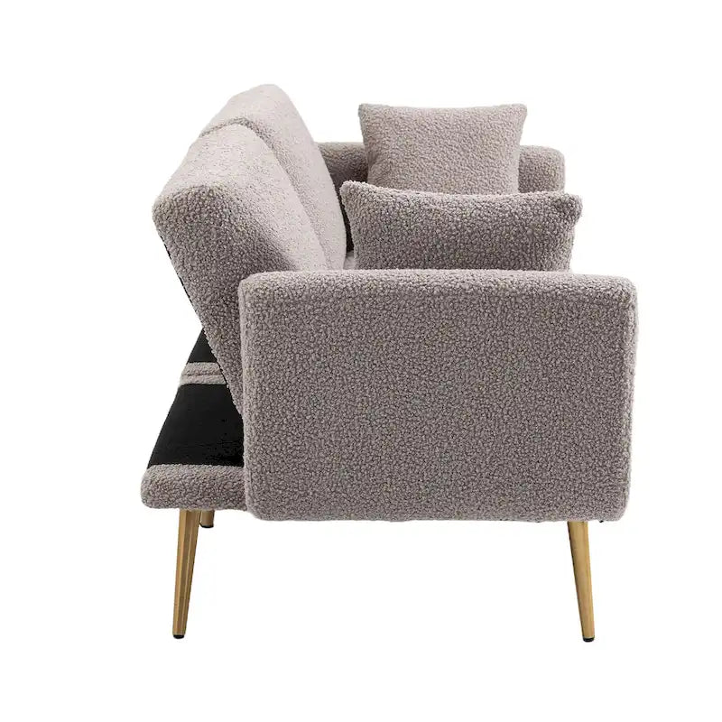 Sillón sin brazos seccional modular de lino