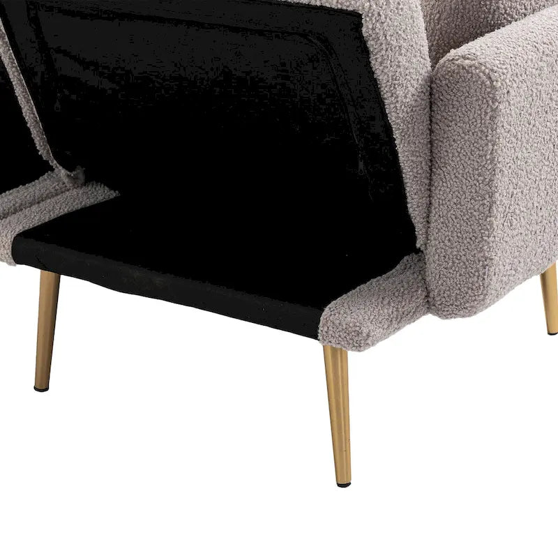 Sillón sin brazos seccional modular de lino
