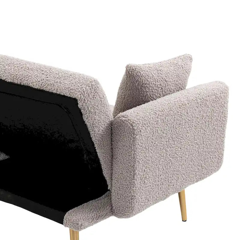 Sillón sin brazos seccional modular de lino