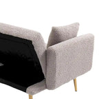 Sillón sin brazos seccional modular de lino