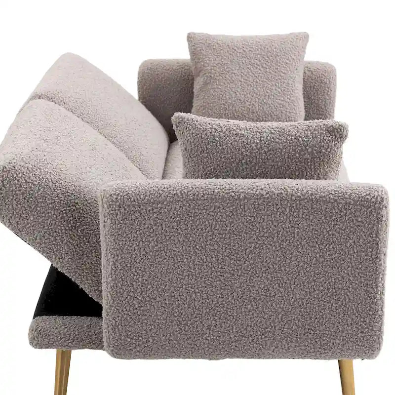 Sillón sin brazos seccional modular de lino