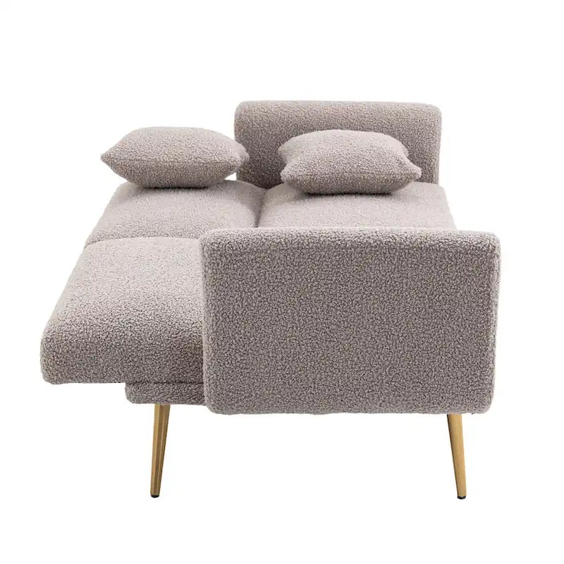 Sillón sin brazos seccional modular de lino