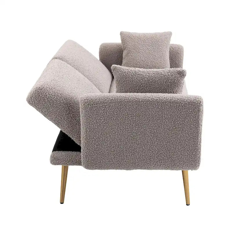 Sillón sin brazos seccional modular de lino