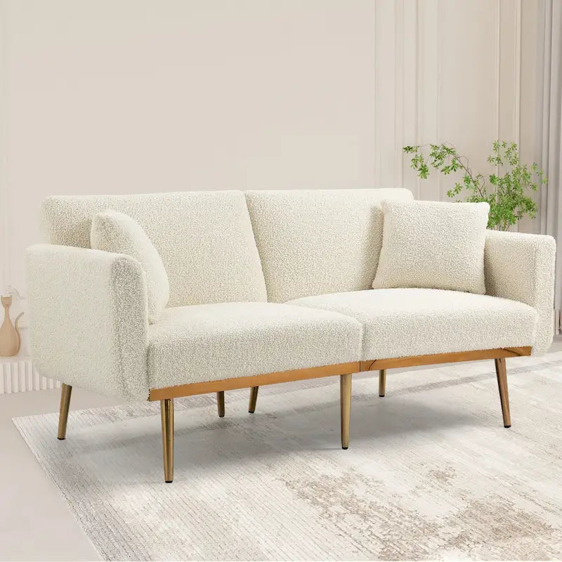 Sillón sin brazos seccional modular de lino