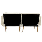Sillón sin brazos seccional modular de lino