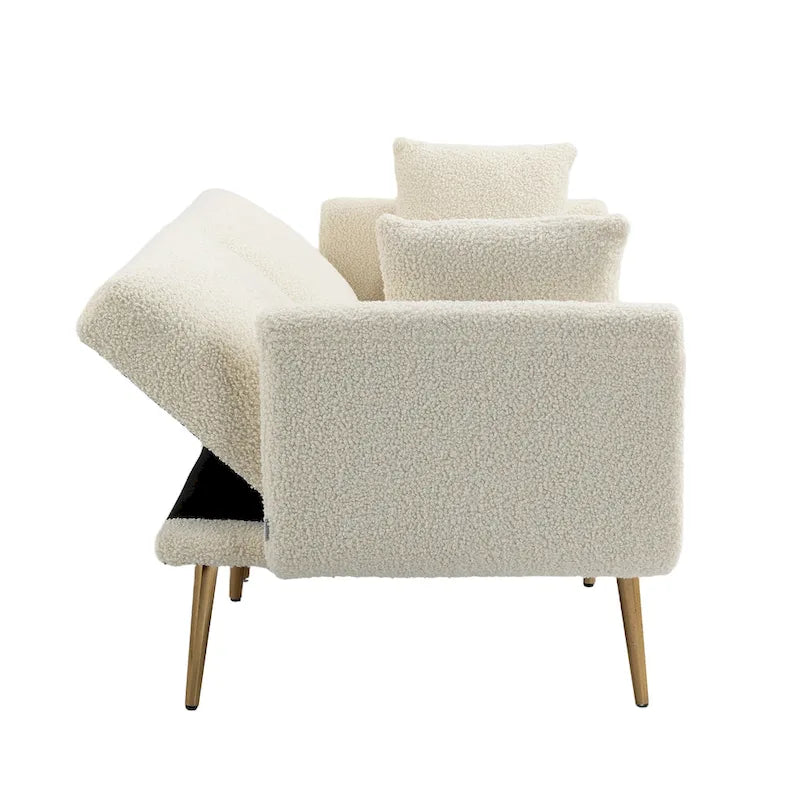 Sillón sin brazos seccional modular de lino