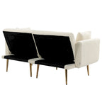 Sillón sin brazos seccional modular de lino