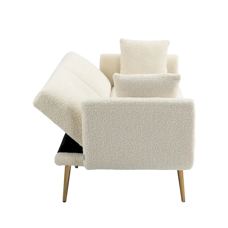 Sillón sin brazos seccional modular de lino