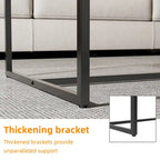 Mesa de centro rectangular Frame - Mesa auxiliar de mármol y metal