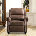 Club reclinable Armchair Pushback con decoración de remaches