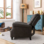 Club reclinable Armchair Pushback con decoración de remaches