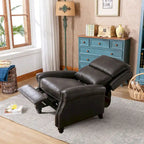 Club reclinable Armchair Pushback con decoración de remaches