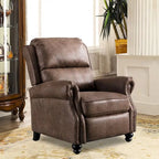 Club reclinable Armchair Pushback con decoración de remaches