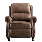Club reclinable Armchair Pushback con decoración de remaches