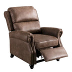 Club reclinable Armchair Pushback con decoración de remaches