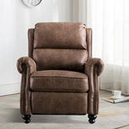 Club reclinable Armchair Pushback con decoración de remaches