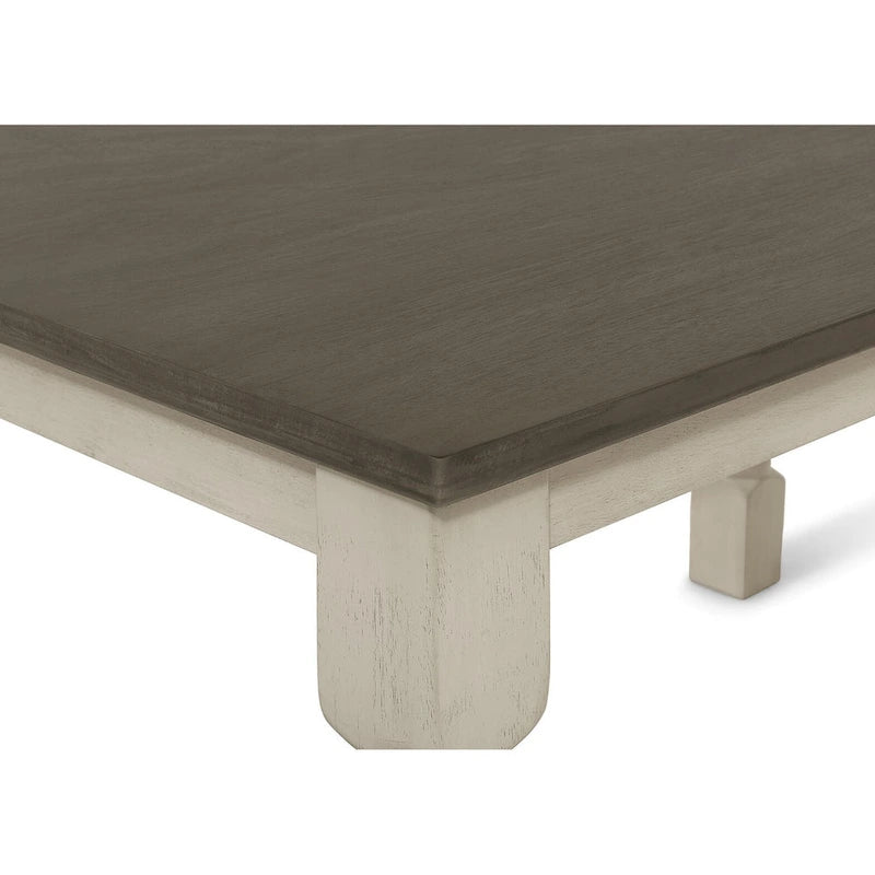 Juego de comedor de 7 piezas bicolor elegante de mediados de siglo