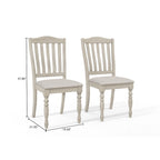 Juego de comedor de 7 piezas bicolor elegante de mediados de siglo