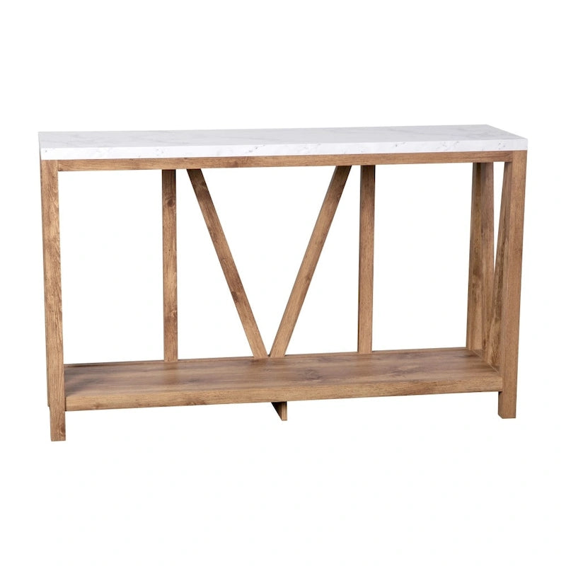 Mesa Consola Rústica Estilo Casa de Campo para Entrada