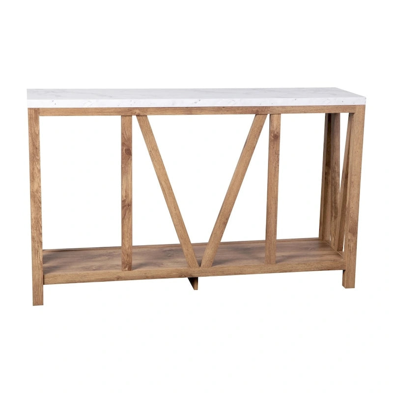 Mesa Consola Rústica Estilo Casa de Campo para Entrada