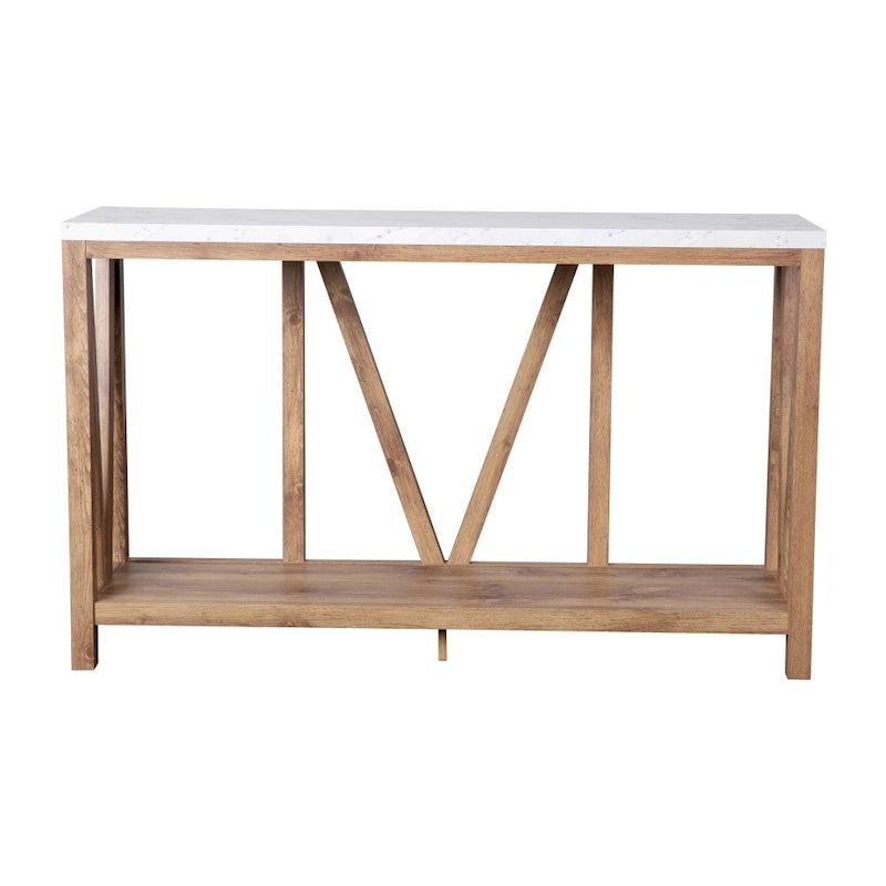 Mesa Consola Rústica Estilo Casa de Campo para Entrada