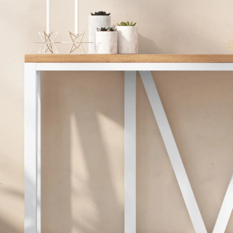 Mesa Consola Rústica Estilo Casa de Campo para Entrada
