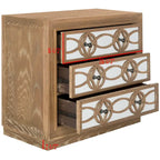 Mini cajonera de níquel con 3 cajones - 32 AN x 16 PR x 29 AL