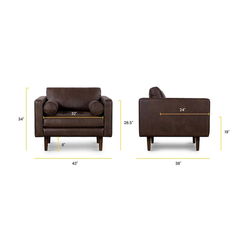 Sillón Napa - Piel Genuina Italiana