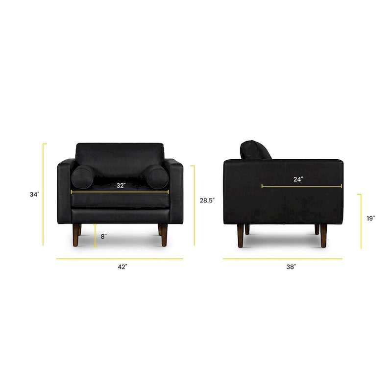 Sillón Napa - Piel Genuina Italiana