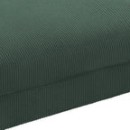 Puf de pana con base de madera maciza