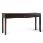 Mesa de Sofá Consola Contemporánea de MADERA MACIZA Essex de 60 pulgadas de Ancho - 60 x 15 x 29.5