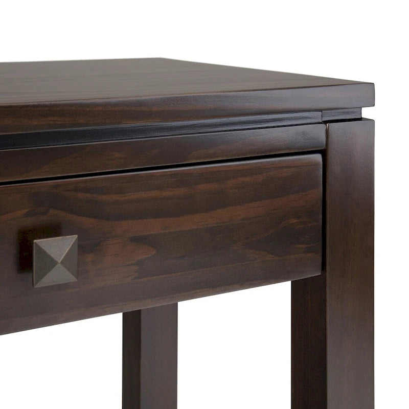 Mesa de Sofá Consola Contemporánea de MADERA MACIZA Essex de 60 pulgadas de Ancho - 60 x 15 x 29.5