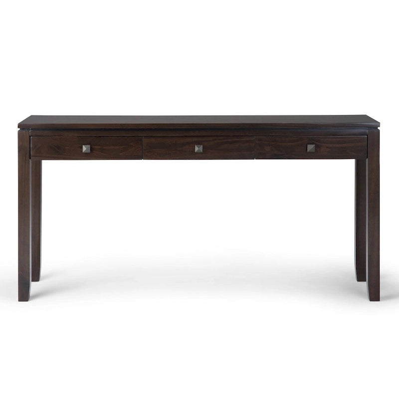 Mesa de Sofá Consola Contemporánea de MADERA MACIZA Essex de 60 pulgadas de Ancho - 60 x 15 x 29.5