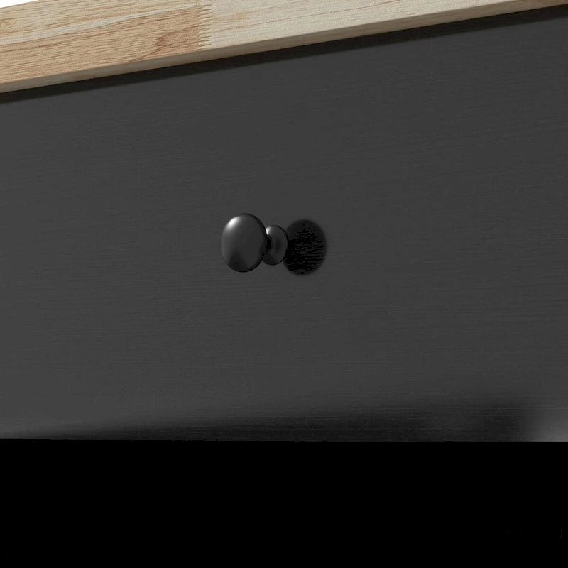 Isla de Cocina con Almacenamiento, Carro de Isla de Cocina Rústico Rodante con Cajón, 2 Armarios, Encimera de Madera de Caucho