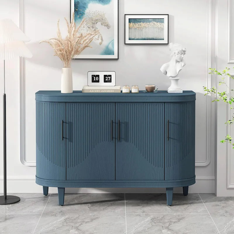 Mesa de centro de madera y mueble de bar de 47.2 pulgadas