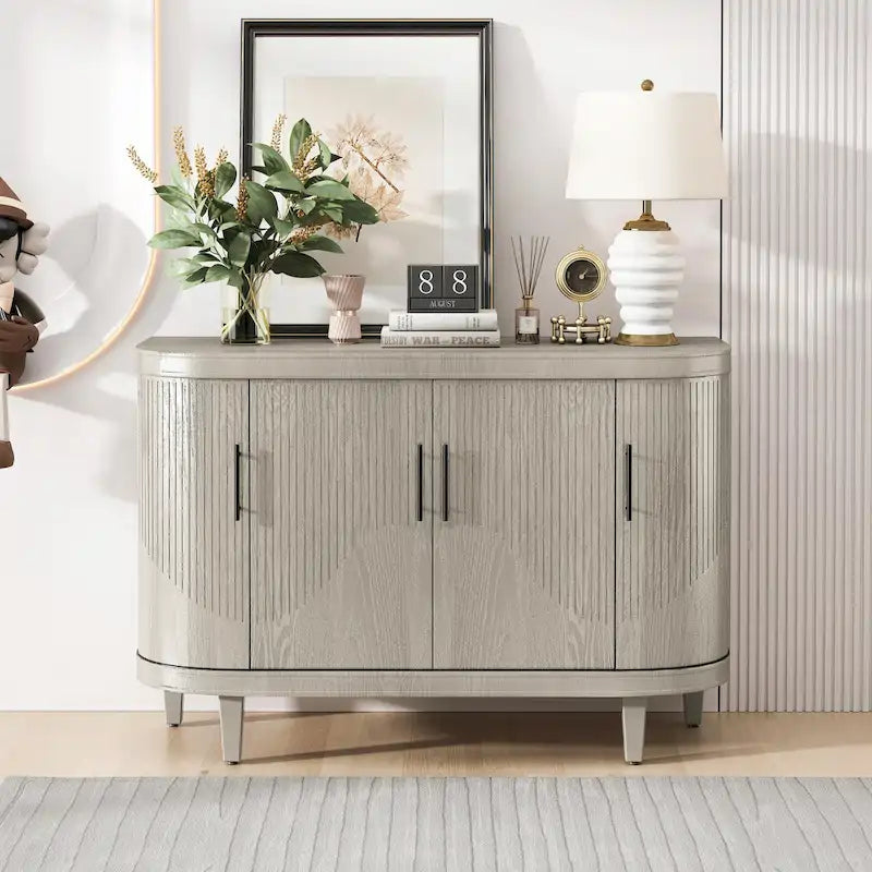 Mesa de centro de madera y mueble de bar de 47.2 pulgadas