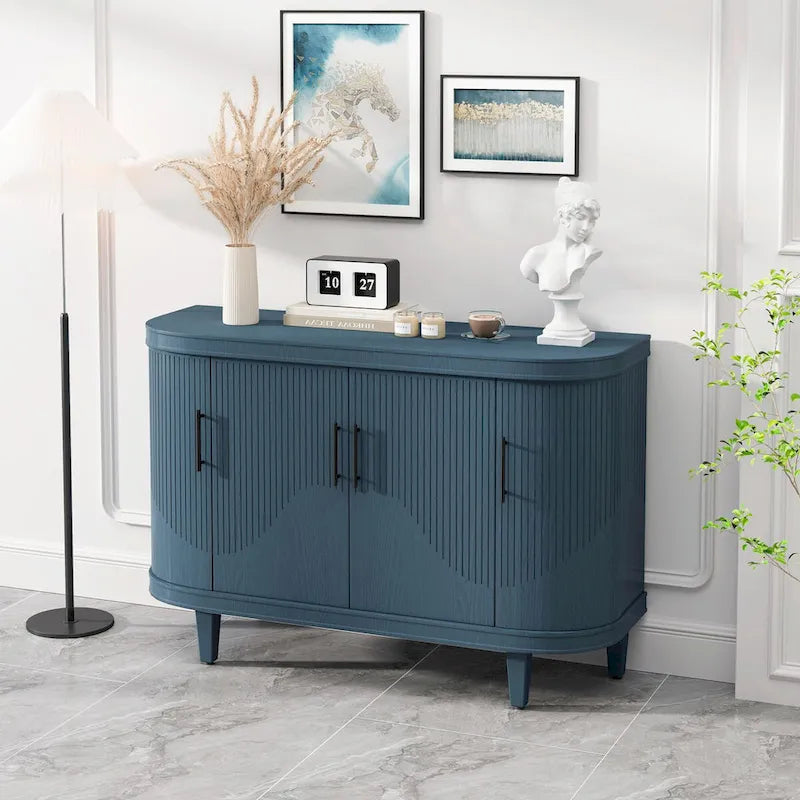 Mesa de centro de madera y mueble de bar de 47.2 pulgadas