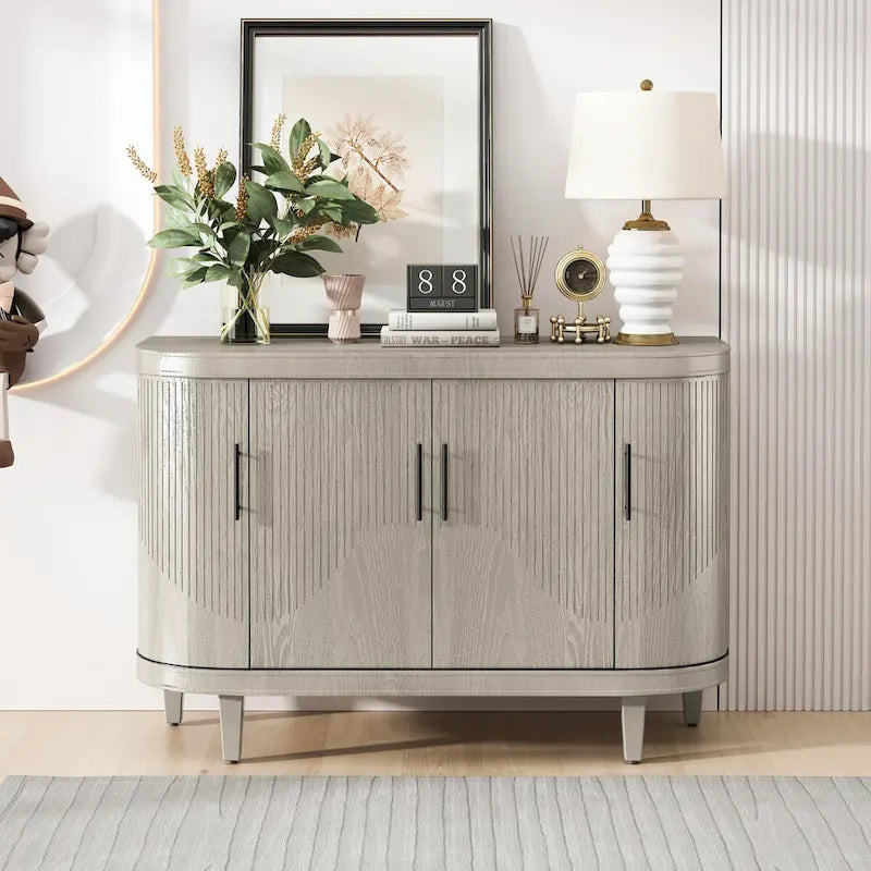 Mesa de centro de madera y mueble de bar de 47.2 pulgadas