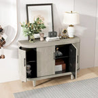 Mesa de centro de madera y mueble de bar de 47.2 pulgadas