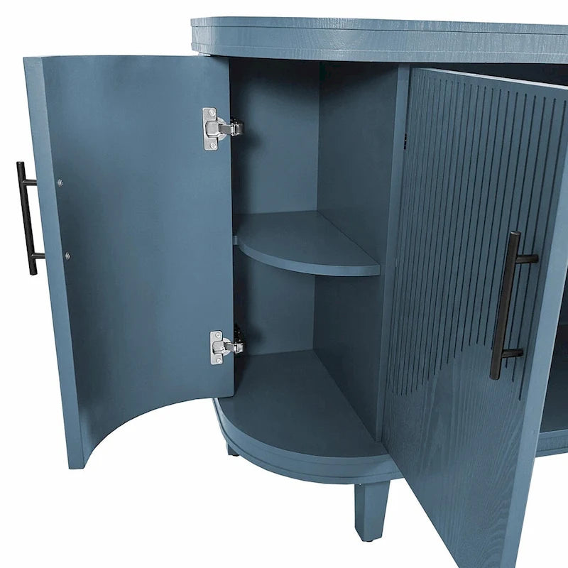 Mesa de centro de madera y mueble de bar de 47.2 pulgadas