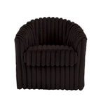 Sillón giratorio tapizado de pana afelpada moderno de 49 pulgadas