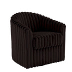 Sillón giratorio tapizado de pana afelpada moderno de 49 pulgadas