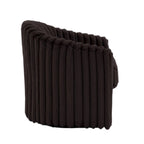 Sillón giratorio tapizado de pana afelpada moderno de 49 pulgadas