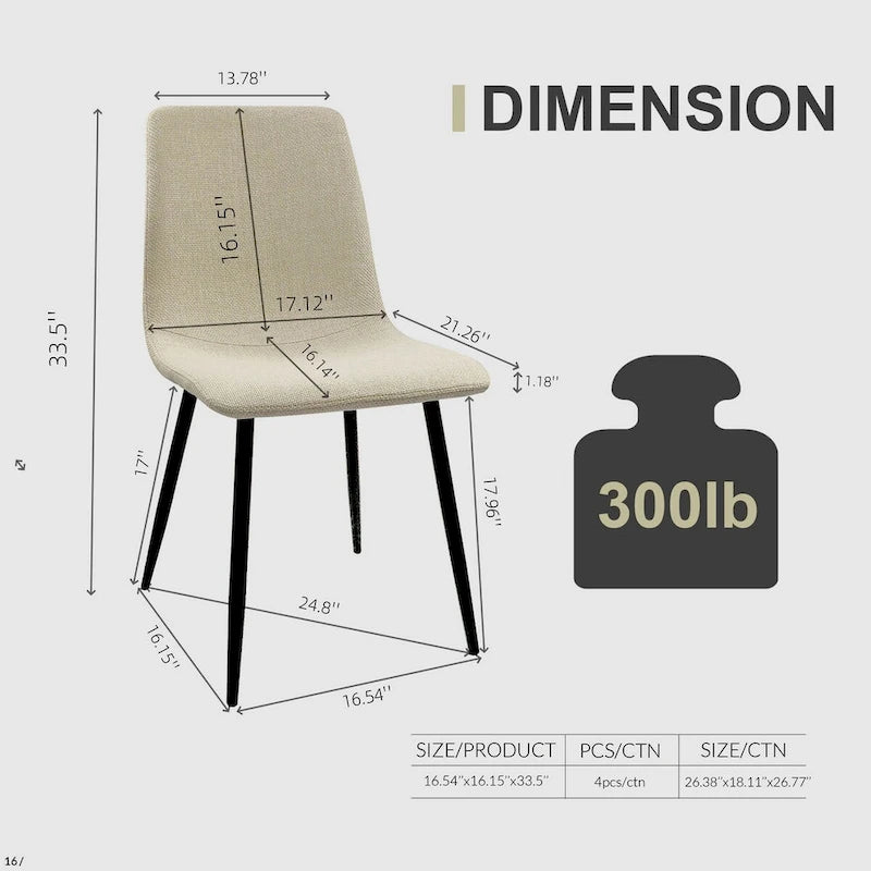 Mesa de comedor de color madera y sillas de comedor modernas, mesa de cocina de madera de mediados de siglo, base y patas de metal