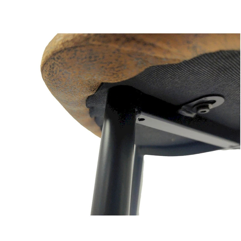 Mesa de comedor de color madera y sillas de comedor modernas, mesa de cocina de madera de mediados de siglo, base y patas de metal
