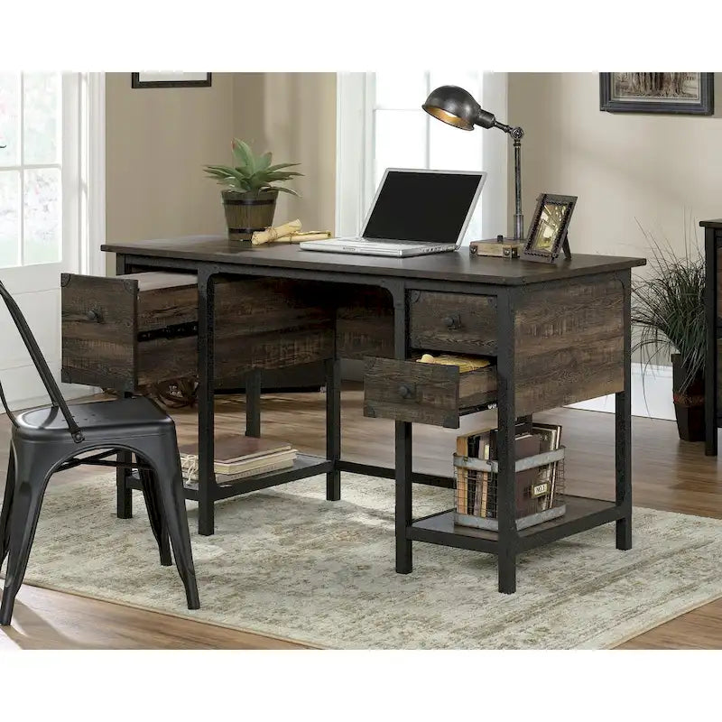 Escritorio doble de pedestal