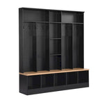 Recibidor ancho con banco de almacenamiento